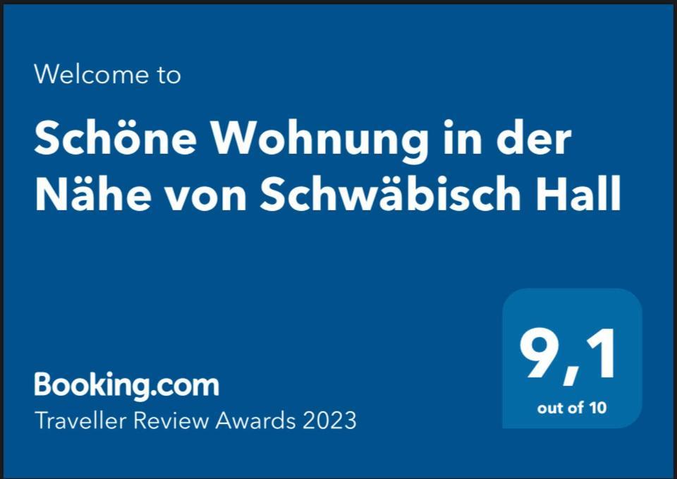 Schoene Wohnung In Der Naehe Von Schwaebisch Hall Rieden  Exteriér fotografie